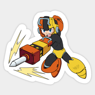 MEGAMAN PILE DRIVER Sticker